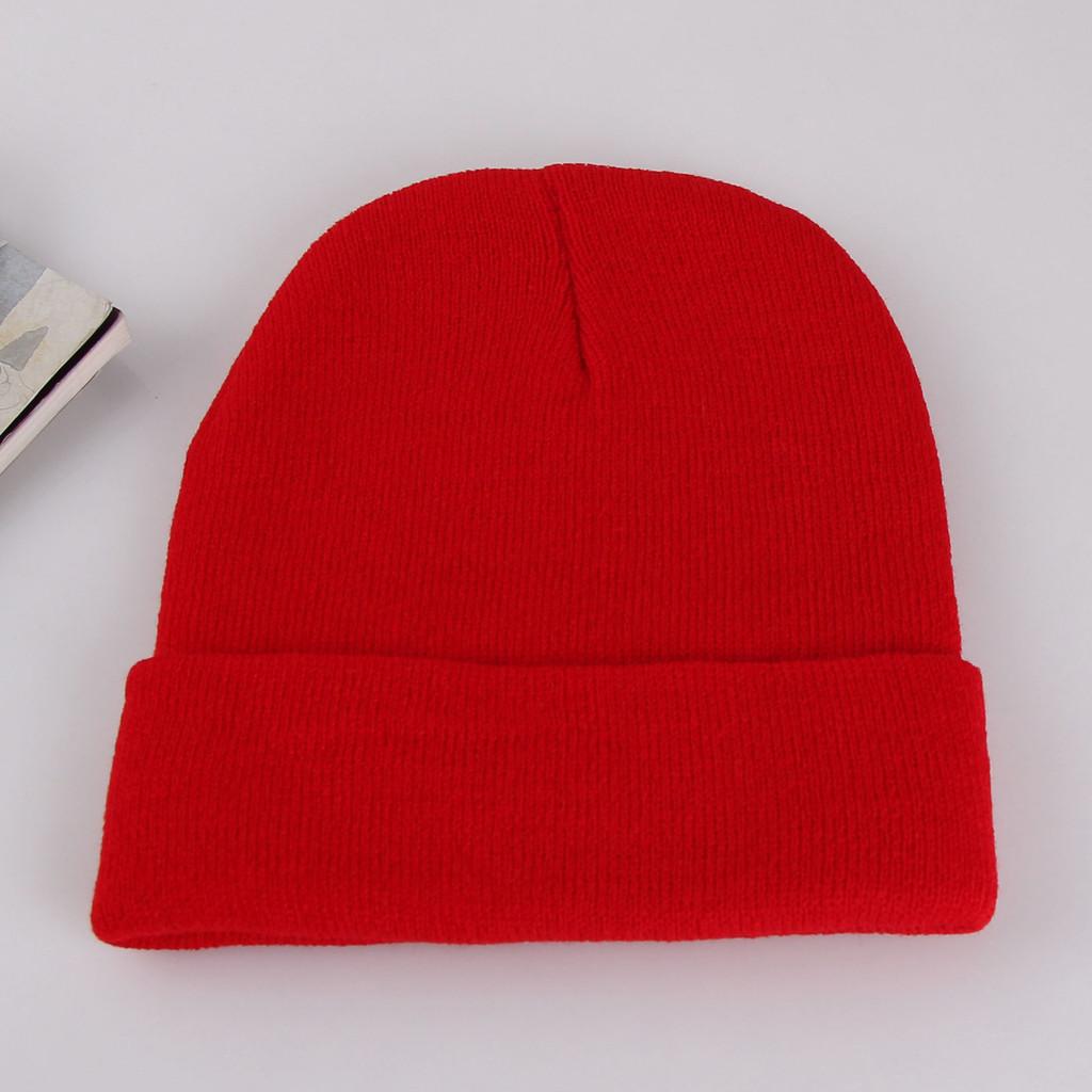 Knit Hat For Adults Winter Warmth Windproof Acrylic Cap For Casual Use