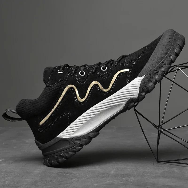 Мужские ботинки 2024 года, новые зимние тапочки, теплые мужские туфли, водонепроницаемые нескользящие плюшевые кроссовки, мужские теннисные туфли, ботинки, мужские кроссовки, зимние