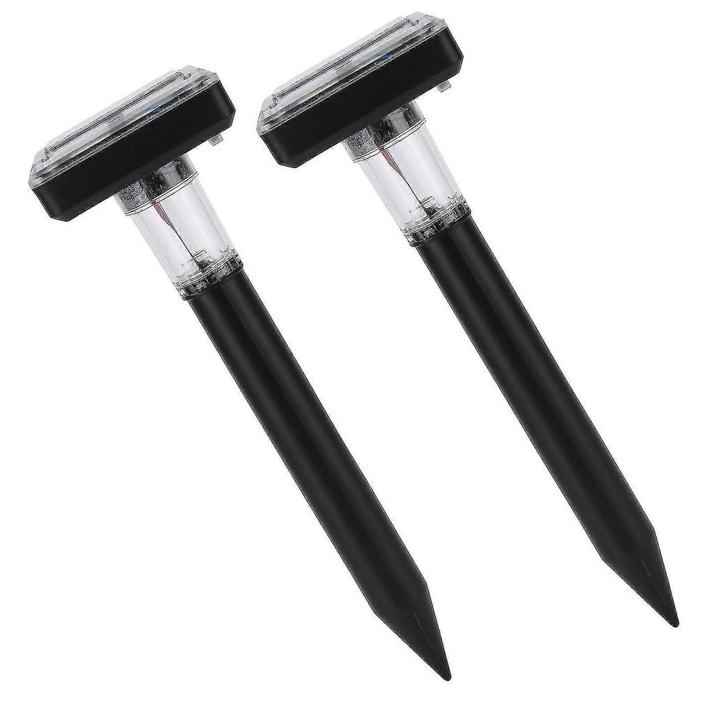 Mole Repellent Ultrasonic Solar Powered 2pcs Safe Portable Durable Vole Repeller For Garden