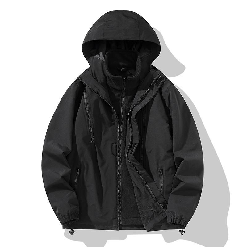 Куртка 3 в 1, осенне-зимние ветро- и водонепроницаемые мужские и женские альпинистские костюмы, функциональные куртки на молнии