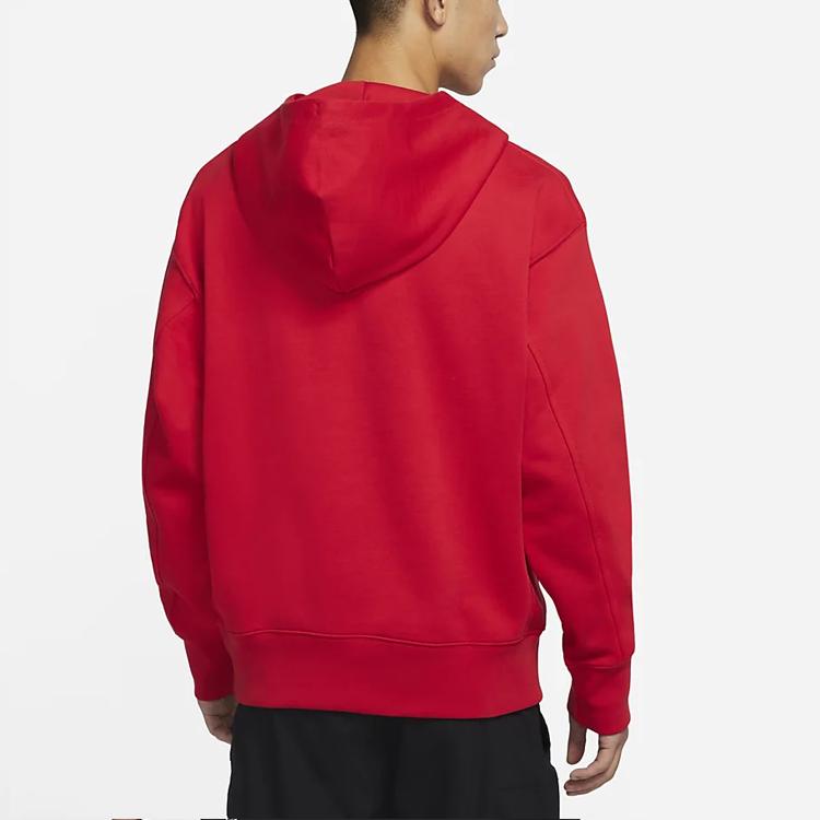 Nike Мужской вязаный свитер с капюшоном и вышитым логотипом на полумолнии DM5280-657
