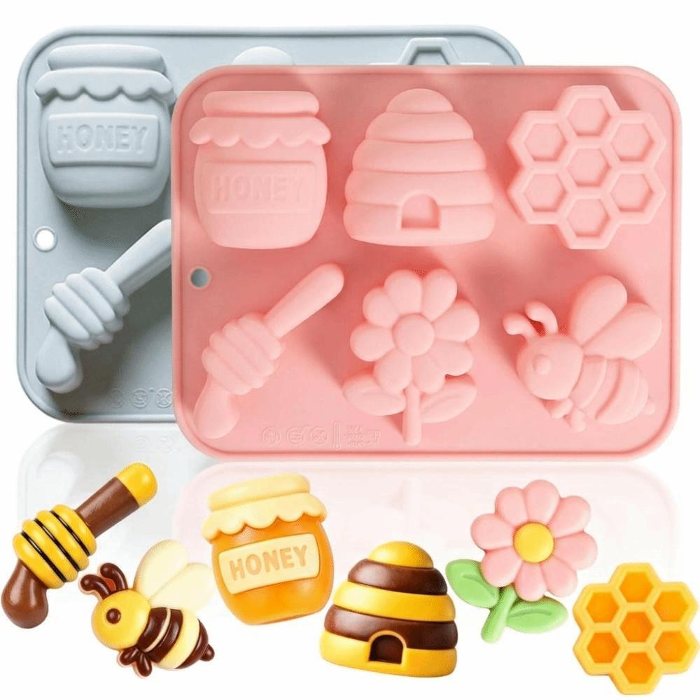 6 Options Chocolate Dessert Mold Bee Theme Baking Mould Mousse Cake Mold Homemade Candy