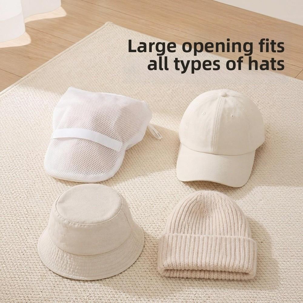 Mesh Structure Hat Washing Protector Anti-Deformation Hat Laundry Bag Hat Cleaning Accessories