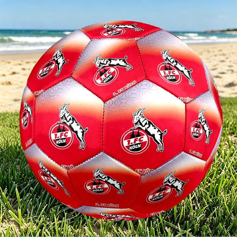 FC Koln Print Size 5 Soccer Ball, PU Wear Resistant Football for Match Training and Daily Practice, Birthday Gift for Soccer Fans