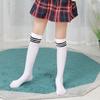 Kids' Breathable Over-the-Knee Football Socks - White Mid-Calf, Summer/Spring, Sweat-Absorbent