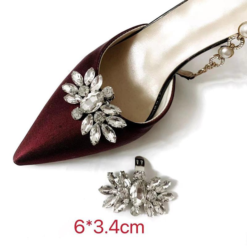 Removable Lady Shoe Clips Wedding Bride Shoes Decoration For Women Girls High Heel Jewelry Accessories
