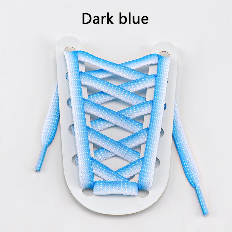 Flat Shoelaces for Sneakers Metallic Shiny Silver Shoe Laces Colorful Bright Silk Shoelace Gradient Glitter Women Shoestrings