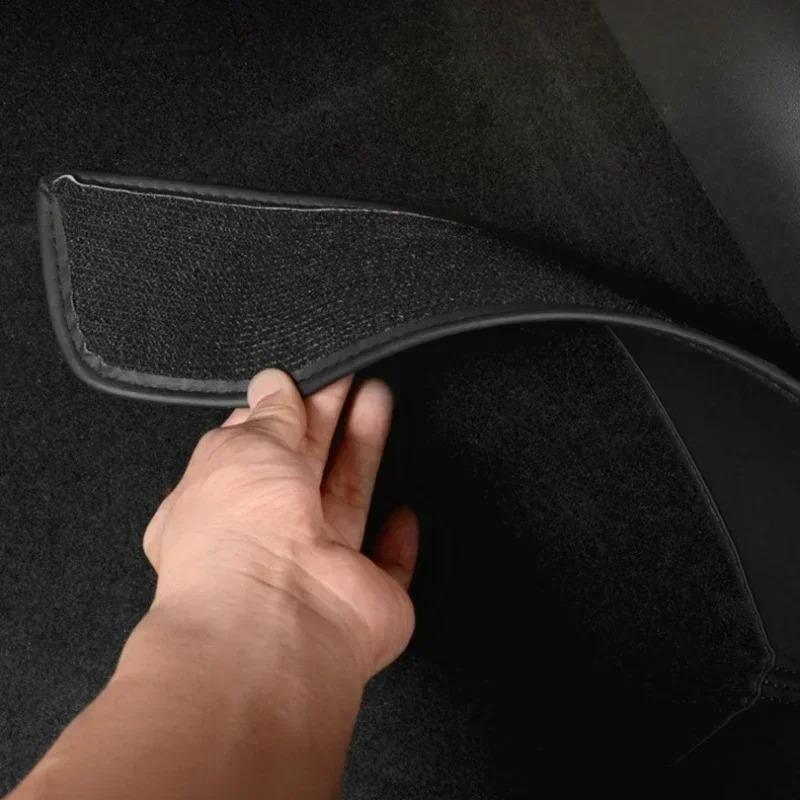 Rear Seat Lower Protective Mat for Tesla Model 3 Y Full Surround Cushion Protector Anti-Dirty Kick Pad Leather Car Accessories