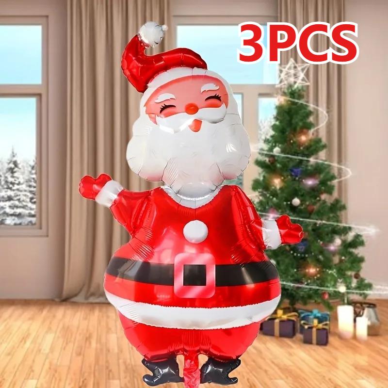 Счастливого Рождества Фольгированный шар Navidad 2025 Украшение для дома Санта Клаус Снеговик Декор Рождественская вечеринка Рождество Новый год Принадлежности Подарок