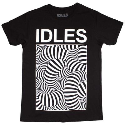 Idles Футболка Psych Tubes Группа Официальная Черная Новая