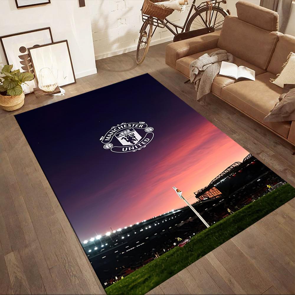 Manchester Floor Mat Design For Dining Room Living Rooms Game Room Kitchen Antislip Carpet Office Home Decor Perfect Gift For Friends Family