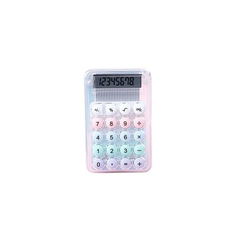 Mini Calculator, Cute, Special Computer for Back-to-school Students, High-looking, Small, Portable and Transparent