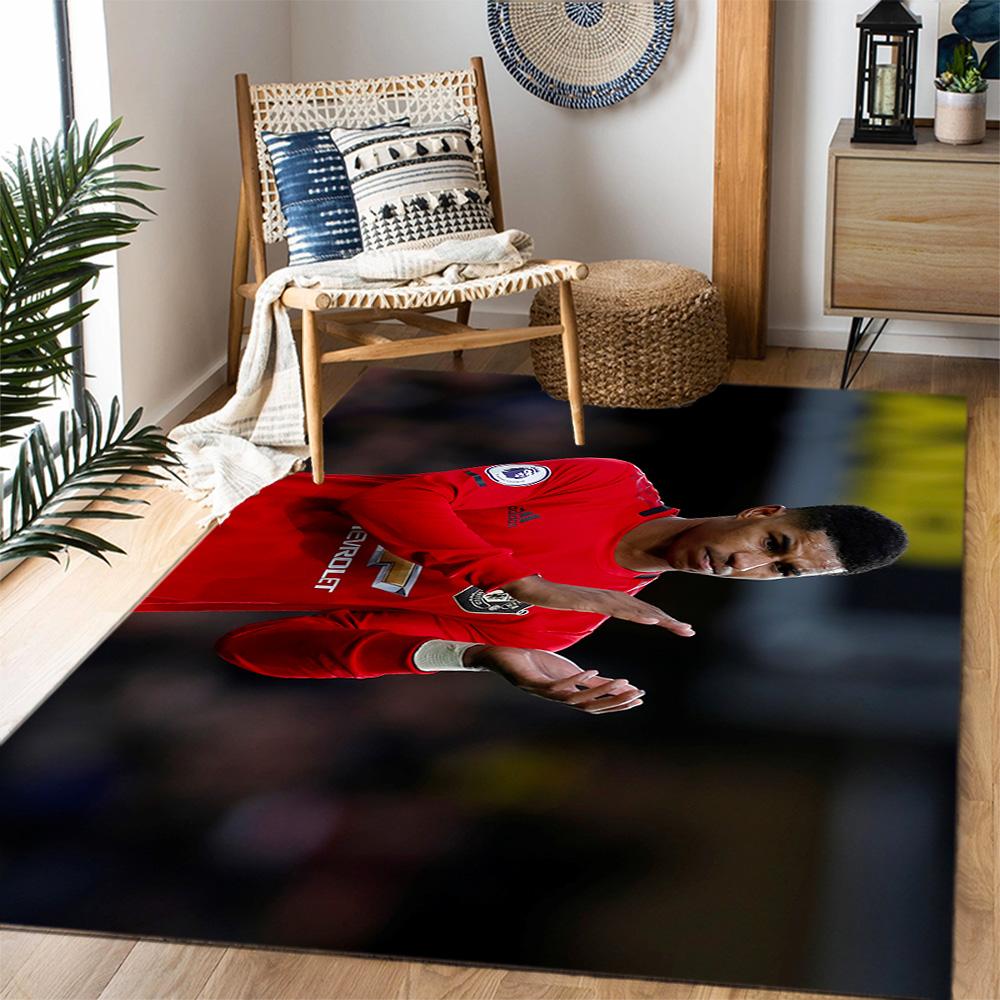 Manchester United's Rashford Applauds Fans Floor Rug Office Rug Perfect for Foyer Outdoor Study room Dormitory Antislip Carpet Office home decor