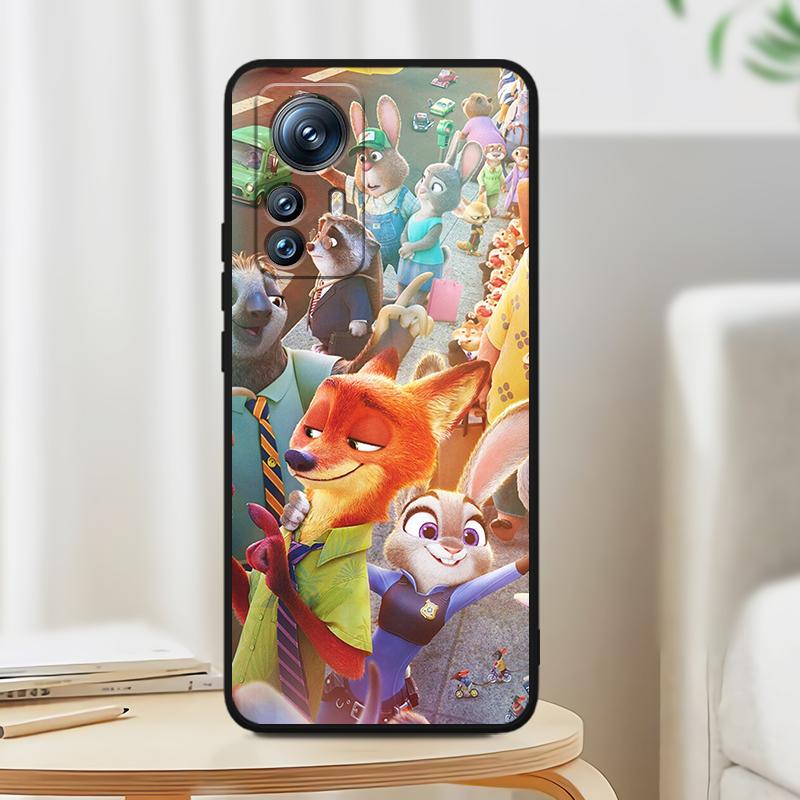 Аниме Джуди Зверополис для Xiaomi Mi 13T 13 12T 12 11T 11i 11 A3 10T 10 9 Pro Lite Ultra 5G черный чехол для телефона Funda