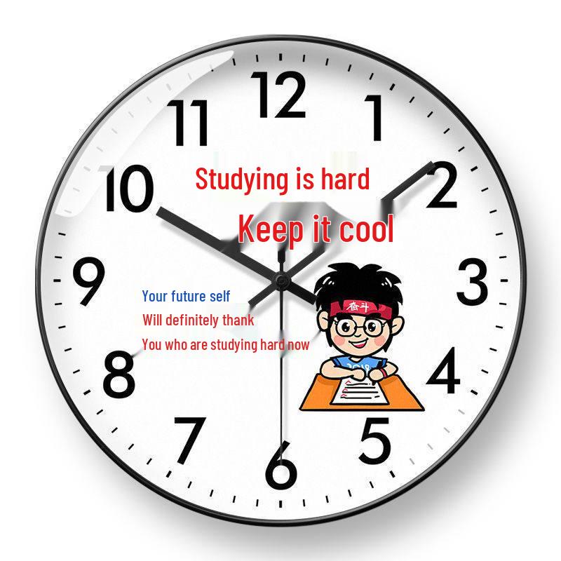 Radio-Controlled School Wall Clock for Classroom and Children's Bedroom