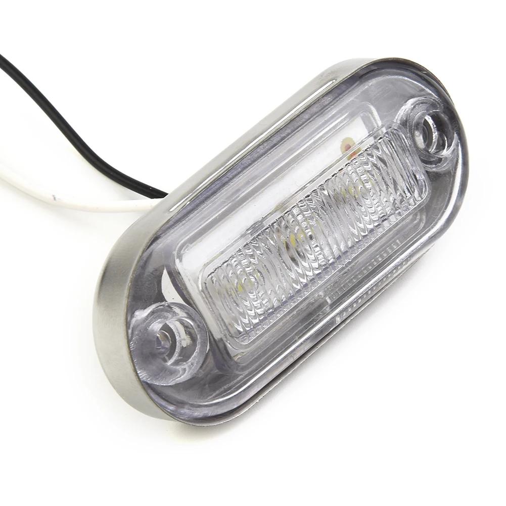 High Quality Hot Sales Practical Marker Light With Chrome Mount 12V 2pcs/kit Accessories Boat LED Courtesy Lamp