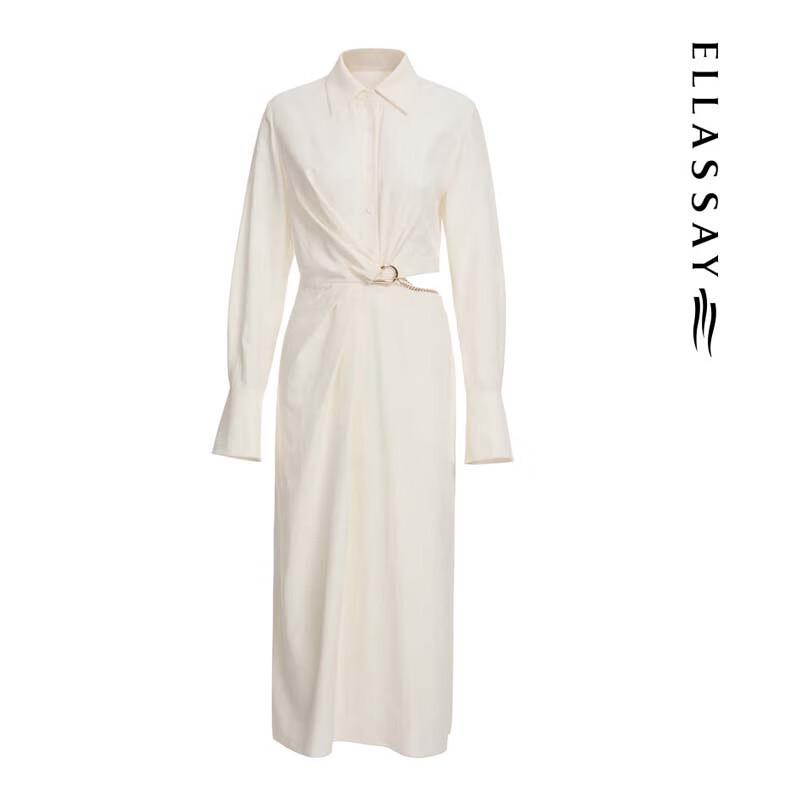 ELLASSAY Elegant Cutout X-Line Midi Dress