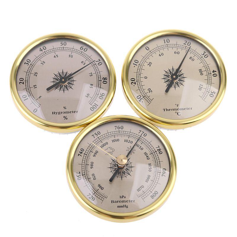 3 IN 1 Air Pressure Gauge Thermometer Hygrometer Barometer 72mm for Wall Mount Embedded Weather Forecast Station 2
