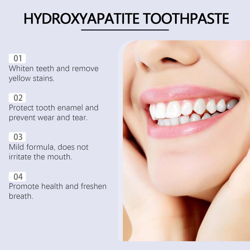 Oralhoe Заботливая зубная паста для бережной чистки, отбеливания пигментированных зубов, удаления желтого зубного камня и устранения запаха.