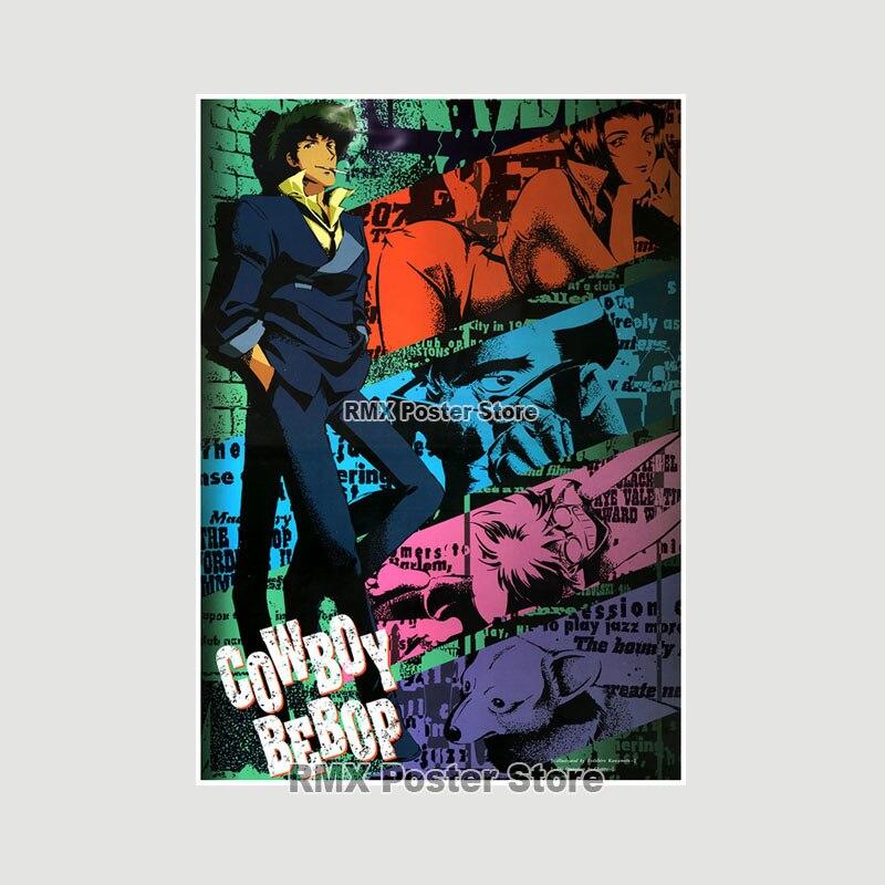 Ковбой Бибоп плакаты белая бумага аниме фигурки принты живопись фотографии гостиная бар украшения домашний декор манга наклейки на стену