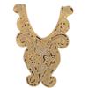 Elegant Embroidered Lace Collar Neckline Appliques Trim with Sequins Ethnic Style Sew On Patches for Fashionable Women
