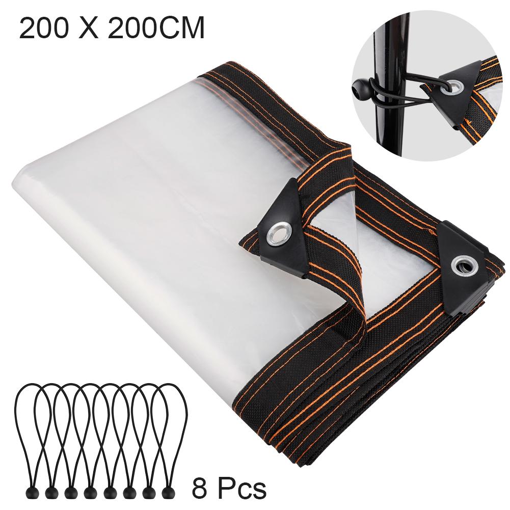 Прозрачный садовый брезент Лист Пленка Ткань ПЭ Дождестойкий Защита от солнца Навес Защита от заморозков Изоляционная пленка Чехол для навеса