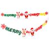 New Year Gifts Felt Christmas Pull Flag Party Supplies Christmas Decoration Hanging Banner