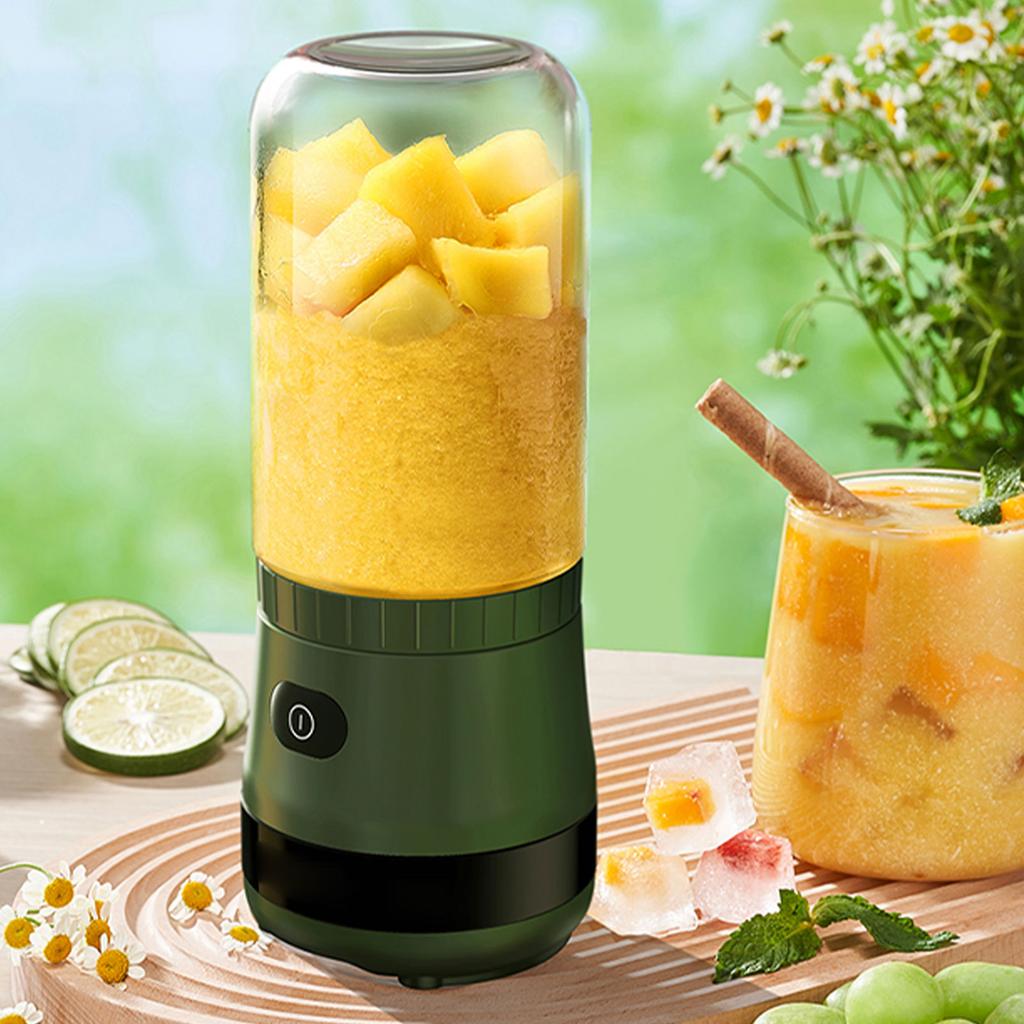 Portable Coffee Grinder Juicer Ice Crusher 3 In 1 High Speed 18000BPM Compact for Camping Green