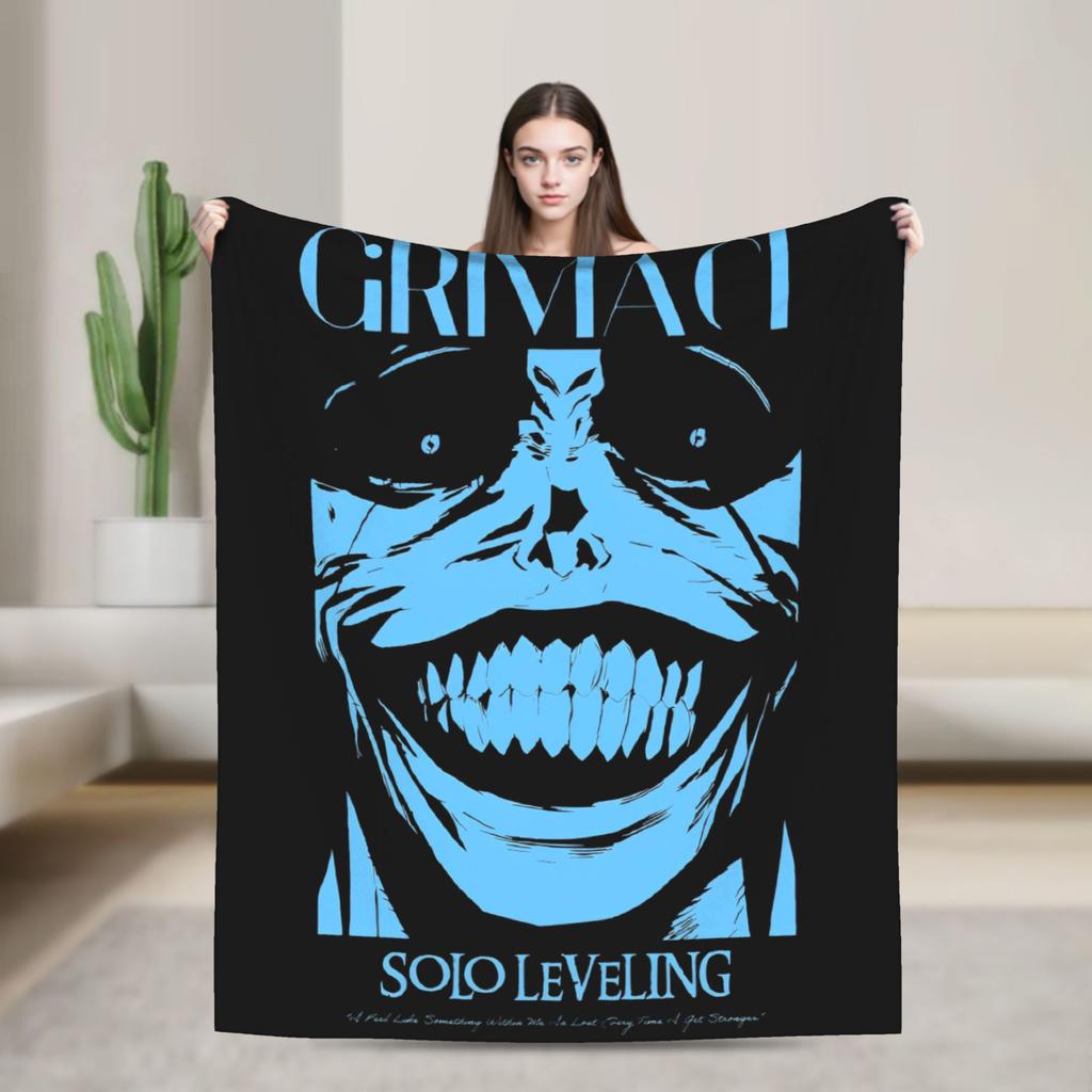 Поднятие уровня в одиночку Сон Джин У Шерстяные одеяла Убийца рыцарей Аниме Мода Плед для покрывала 150*125см Легкий