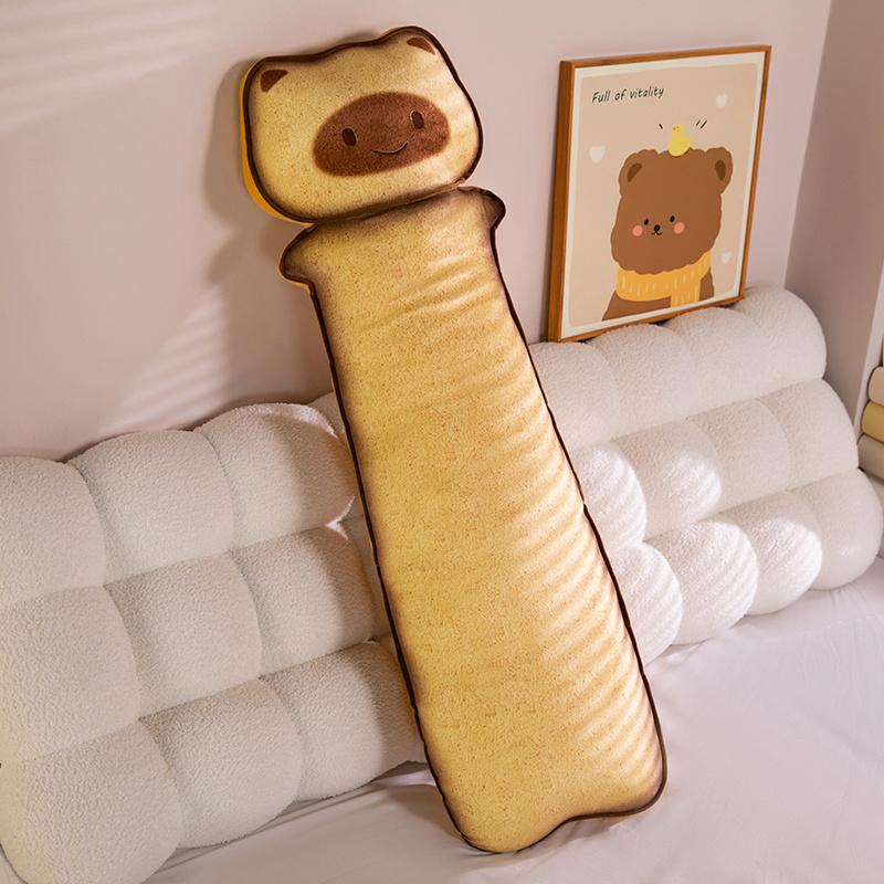 Soft Toast Cat Long Body Sleeping Capybara Pillow for Bed Sofa Office High Quality Adordable Home Decor