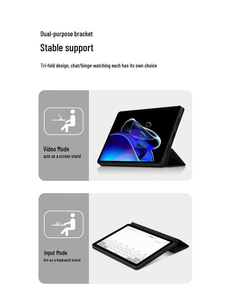 Защитный чехол для Honor Pad X9A: 10/9 12,1-дюймовый силиконовый трехскладной чехол-книжка с полной защитой, мягкий чехол для планшета