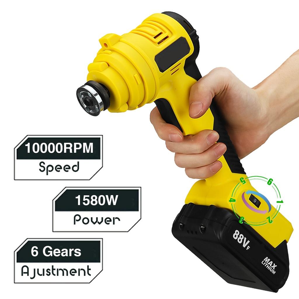 Электрическая мини-угловая шлифовальная машина 88VF, 10000 об/мин, 1580 Вт, литий-ионный аккумулятор с регулируемой скоростью, режущий электроинструмент для аккумулятора 18 В