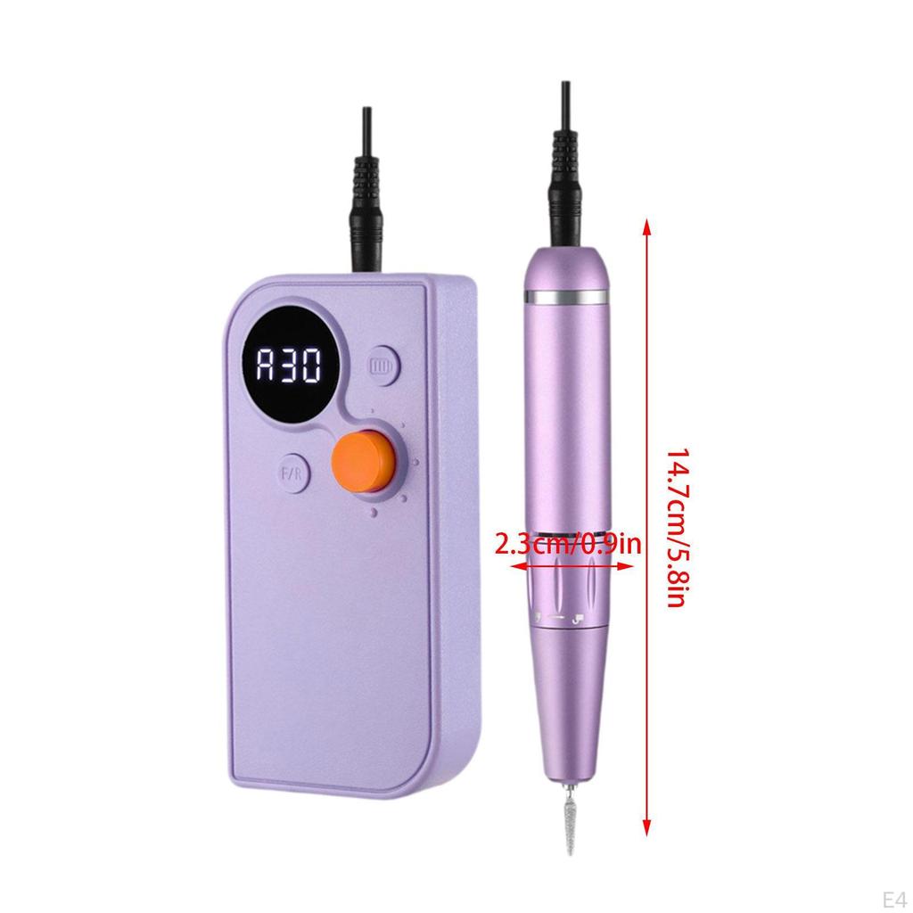 Electric Nail Drill Machine Manicure Pedicure Tool, Professional LCD Display with Bits