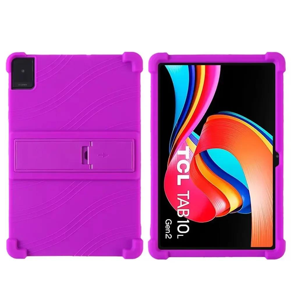 Чехол для TCL Tab 10L Gen 3 LTE & 2 Case 8193A 8492A 10.1" Планшетный ПК Силиконовый противоударный чехол с подставкой сзади Мягкий