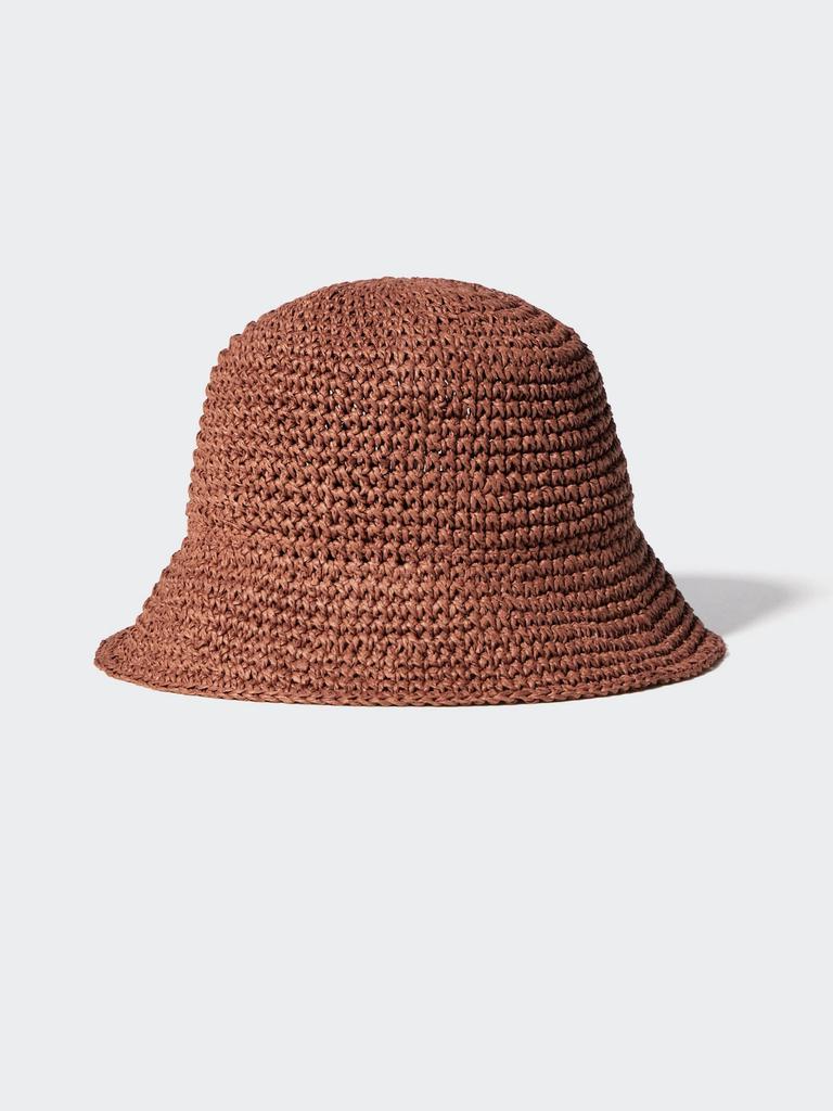 Uniqlo Японская регулируемая вязаная крючком шапка