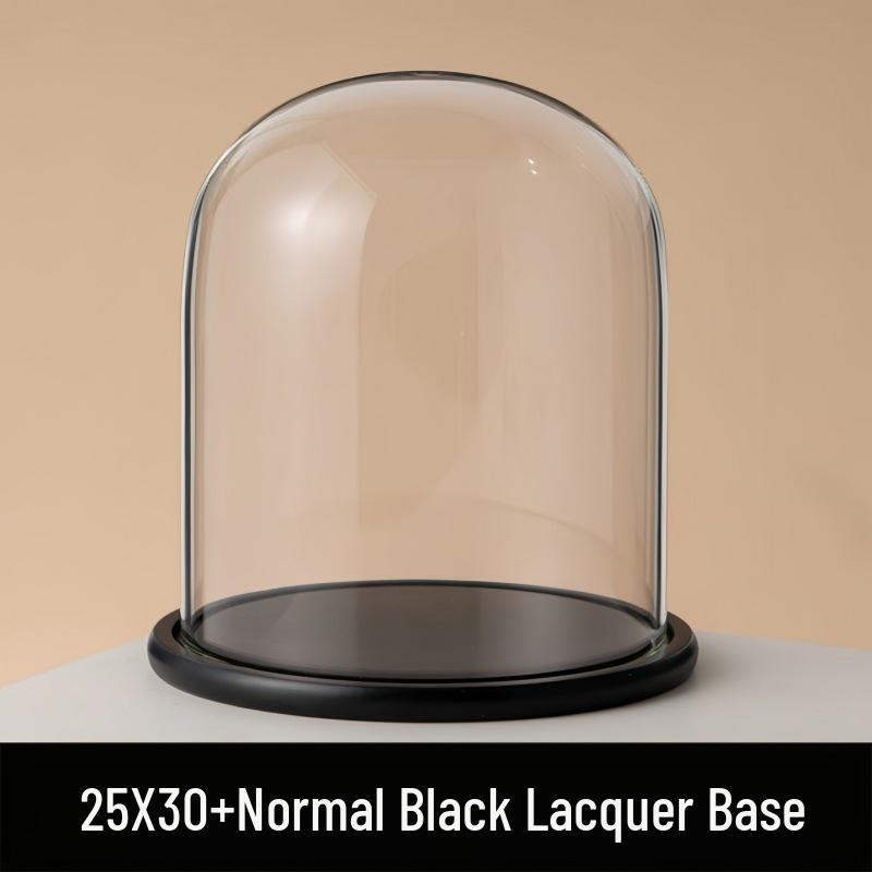 Eternal Flower Glass Dome: Modern Home Decor with Preserved Flowers and Handcrafted Figurine
