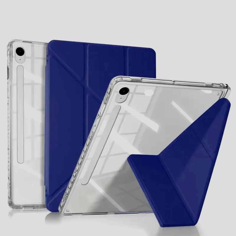 Для Samsung Galaxy Tab S11 Ultra 14.6 " Чехол Smart Fold Акриловый Прозрачный Чехол-подставка для Tab S11 11 " Funda с держателем для карандаша