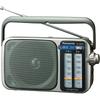 Panasonic FM/AM 2-band radio, silver, RF-2400A-S