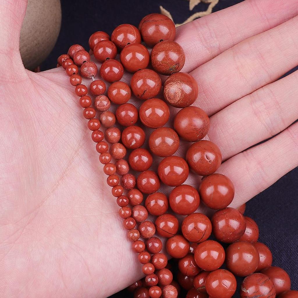 4-12 мм 32-93 шт. бусины из натурального красного камня для изготовления ювелирных изделий DIY браслет ожерелье