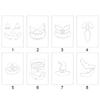 Halloween Pumpkin Ghost Bats Face Decorative Painting Stencils Embossing Die Cuts Stencils Carving Stencils Wood Walls Art Decor