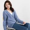 Sinuofude Women's Retro V-Neck Cashmere Knit Cardigan