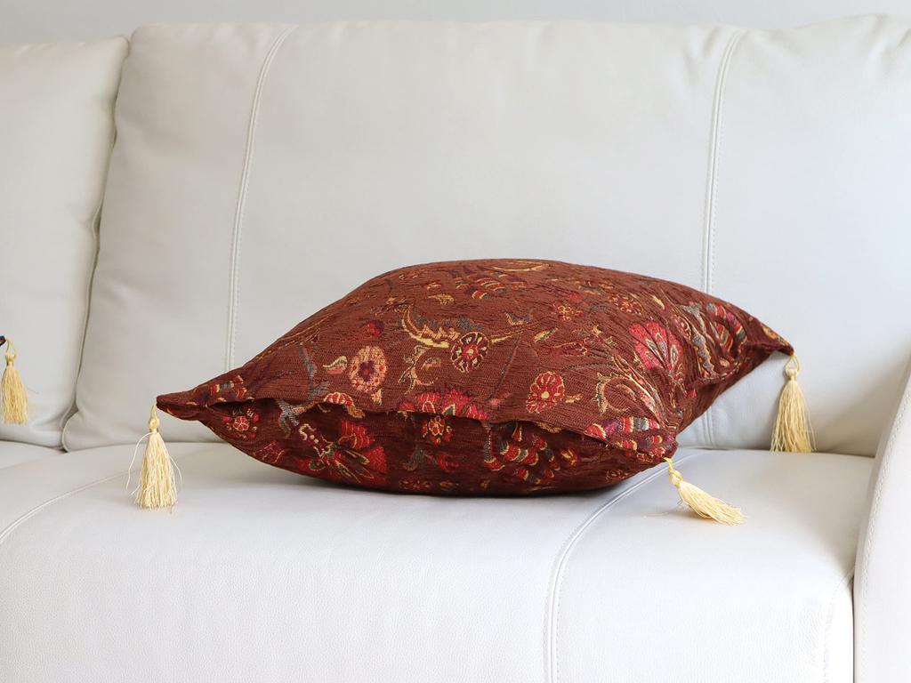 Турецкий Дизайн Велюровая Наволочка Османский Цветок -