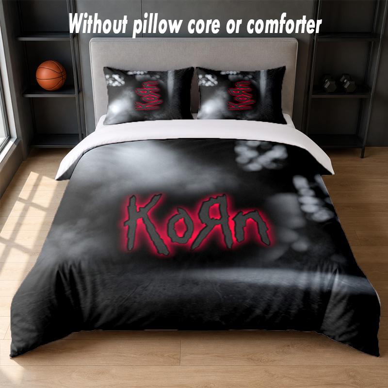 Korn Design Bed Bedding Set 1 Duvet Cover + 2 Pillowcases Soft Breathable Household Bed Linens