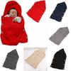 Premium Quality Newborn Sleeping Bag Baby Infants Knit Crochet Swaddle Wrap