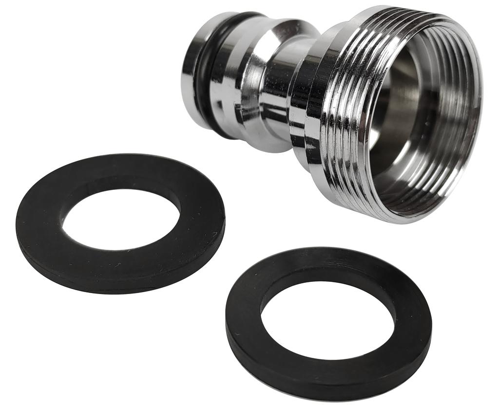 Connector for faucet spout M24 Gz or M22 Gw, quick connector input