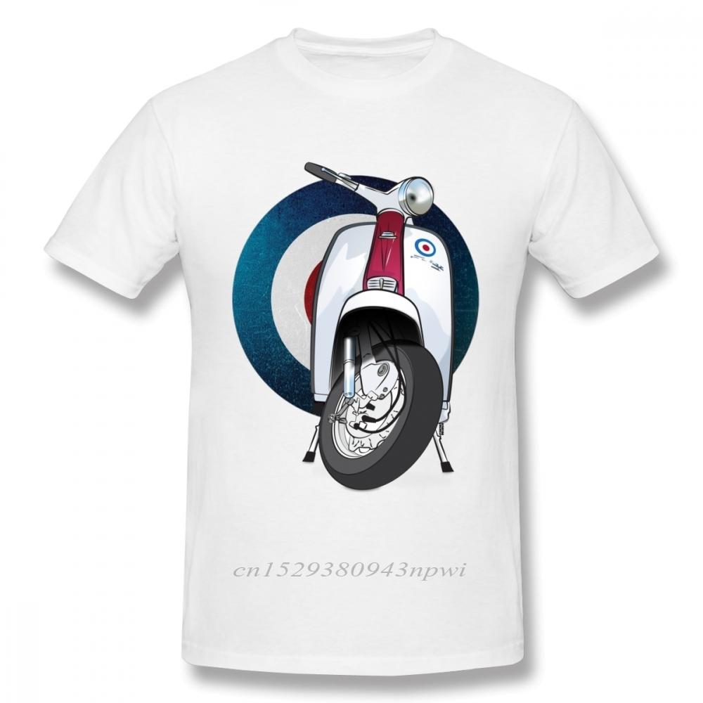 Awesome Target Logo T Shirt Italy Scooter Tee Shirt Unisex Vintage Motocycle Graphic Tshirt Big Size