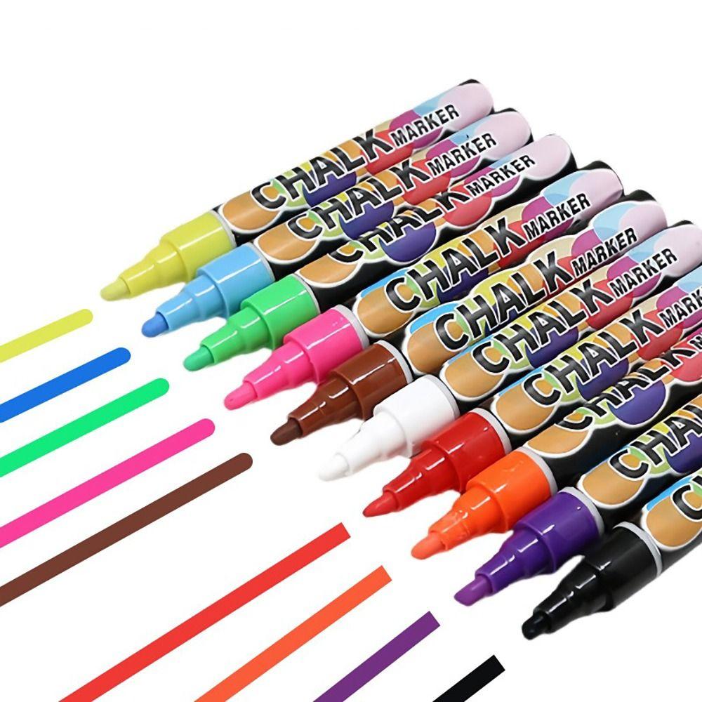 Стираемый жидкий меловой маркер Водорастворимая флуоресцентная ручка Портативная детская художественная ручка Керамика