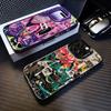 Крутой чехол для телефона с граффити для iPhone 17, 16, 15, 14, 13, 12, 11 Plus, Pro Max, фиолетовый, матовый, противоударный