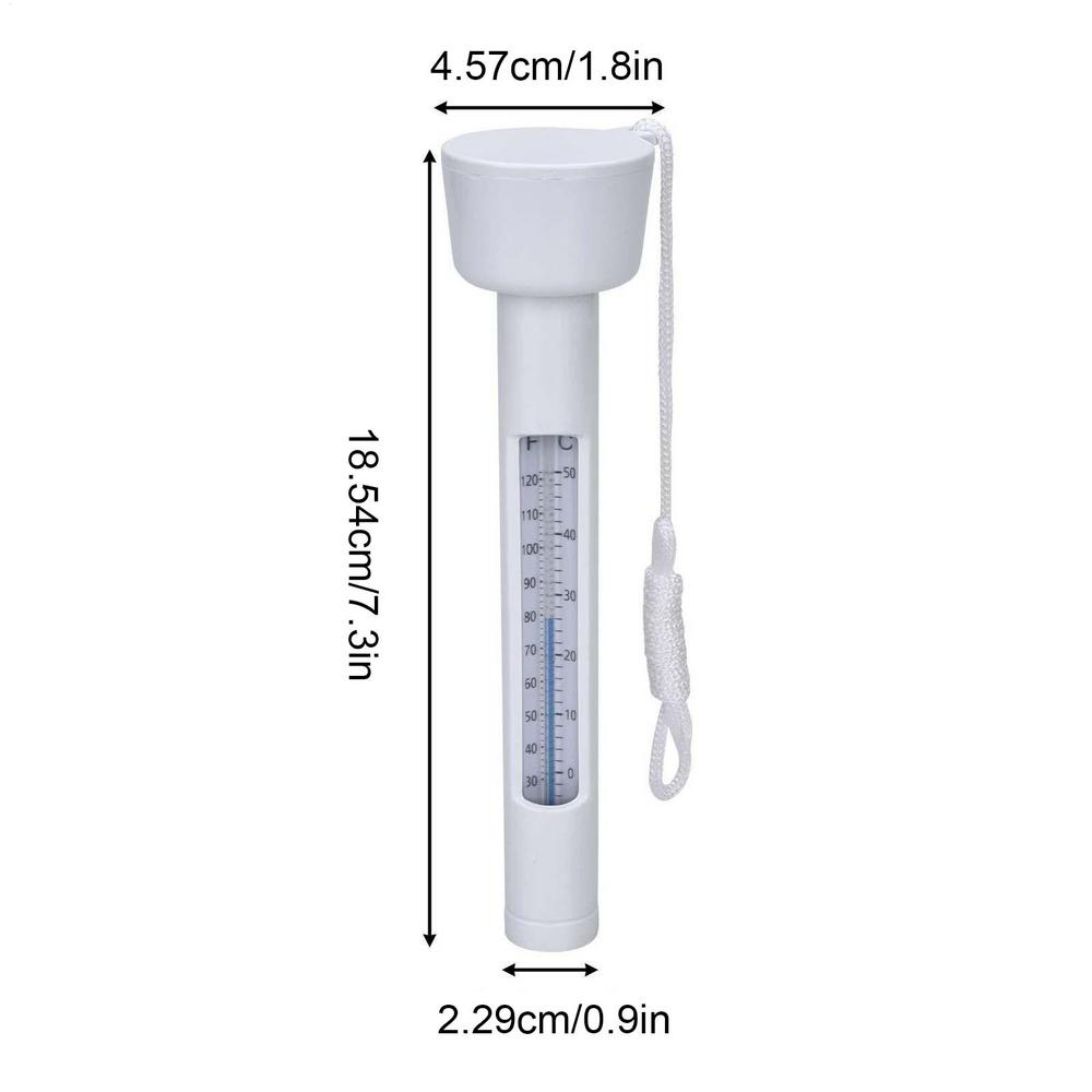 Waterproof Pool Temperature Gauge Floating Water Temperature Measuring Tool Pond Water Temperature Sensor For Swimmers Backyard
