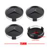 For Mercedes Benz 4pcs 75mm Car Wheel Center Hub Caps Auto Tire Hubcap Cover Accessories Mercedes Benz Class W447 W221 W204 W205 AMG A B Class GLK